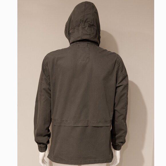 Men's American Rag 100% Cotton Parka Hooded Jacket Gray Perfect Condition Size M - Picture 6 of 7